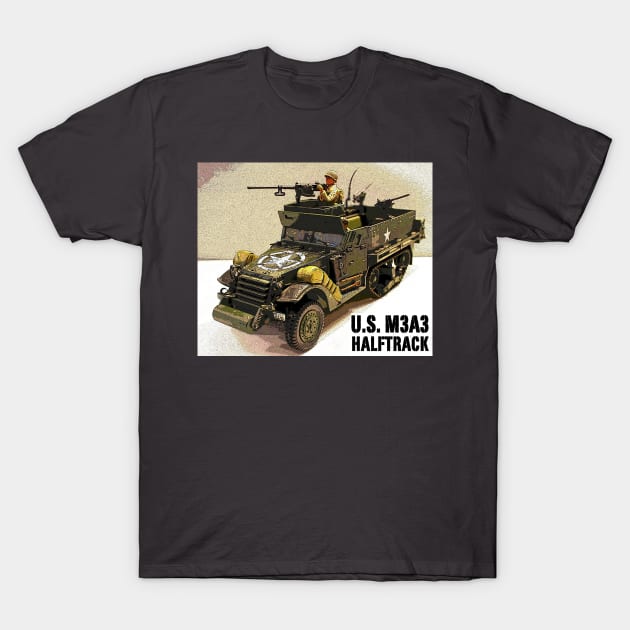 U.S. M3A3 Halftrack (Left Side) T-Shirt by Busybob